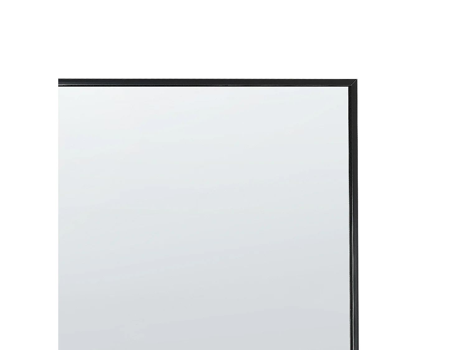 Standspiegel schwarz mit Rahmen 50 x 156 cm Ganzkörperspiegel Modern Beauvais