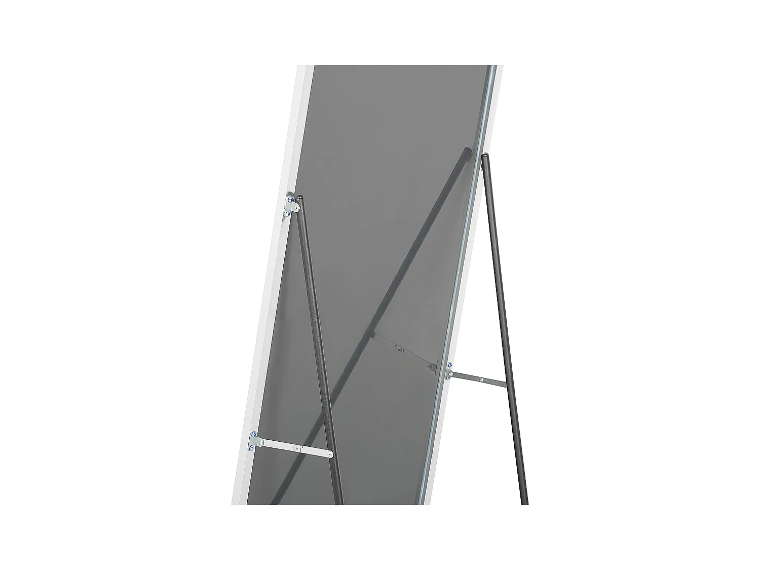 Standspiegel silber mit Rahmen 50 x 156 cm Ganzkörperspiegel Modern Beauvais