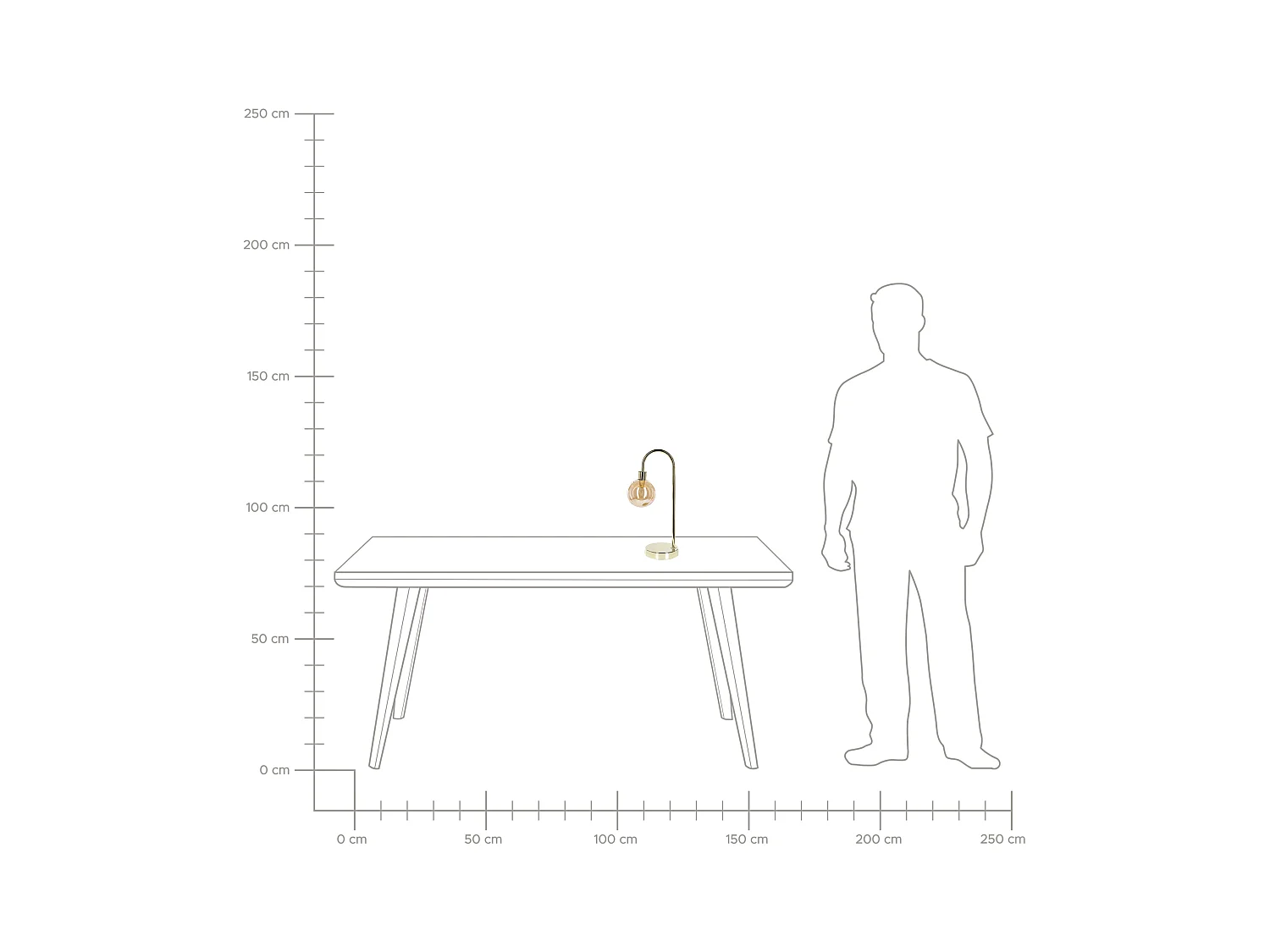 Tafellamp RAMIS Metaal Goud