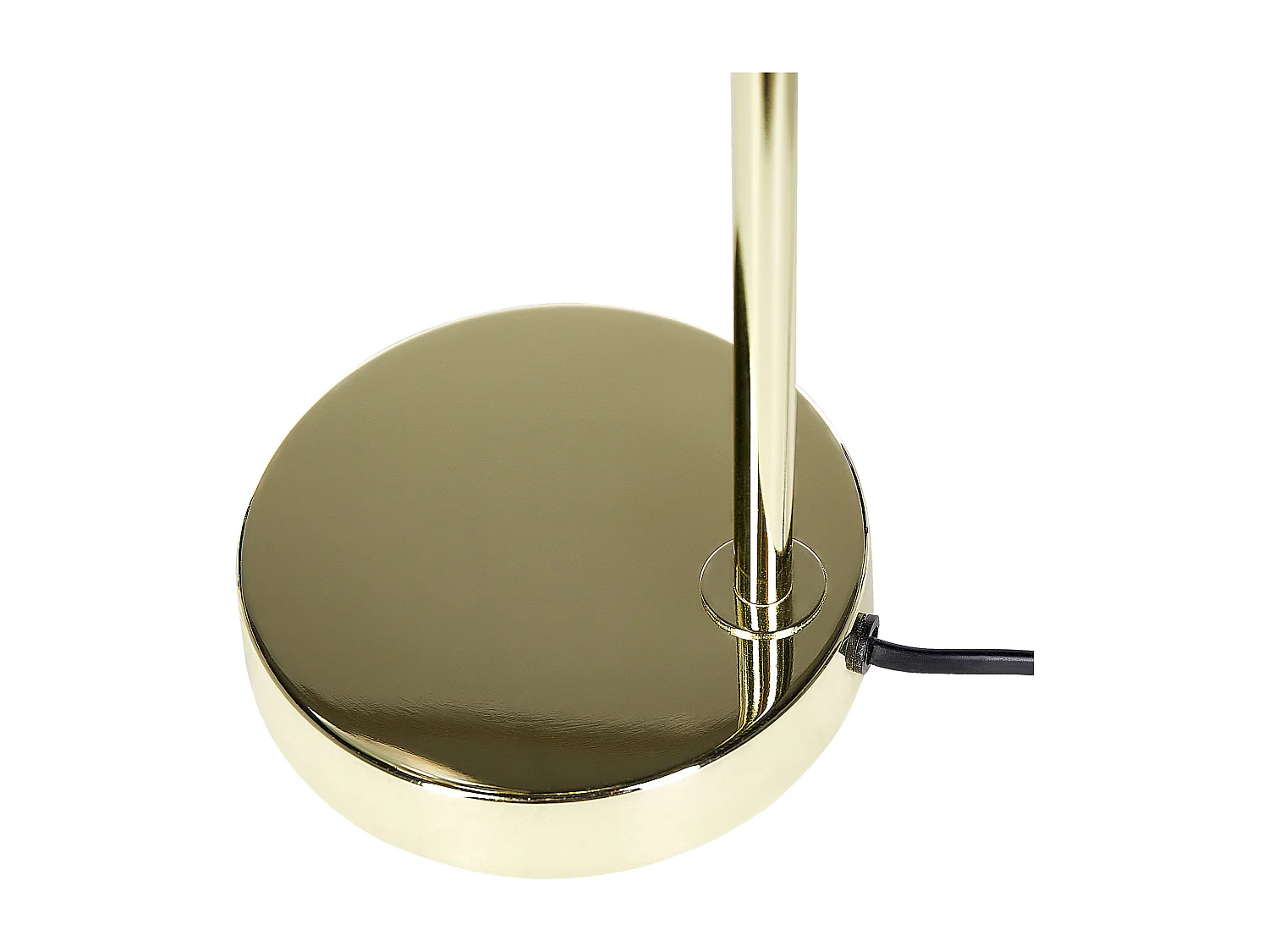 Tischlampe aus goldfarbenen Stahl und Glas Ramis