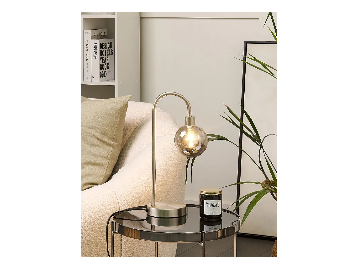 Lámpara de mesa RAMIS Metal Plateado