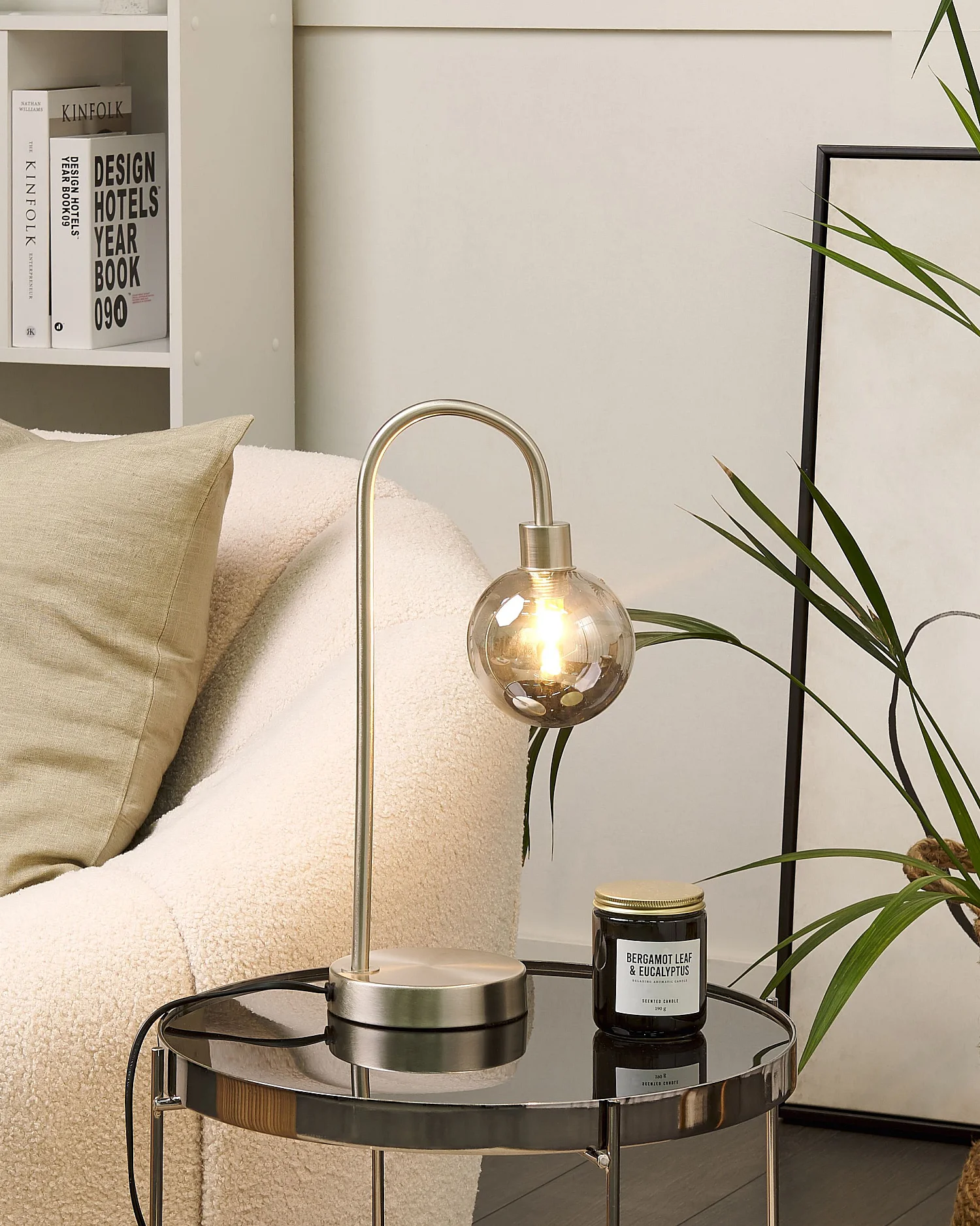 Lampada da tavolo RAMIS Metallo Argento