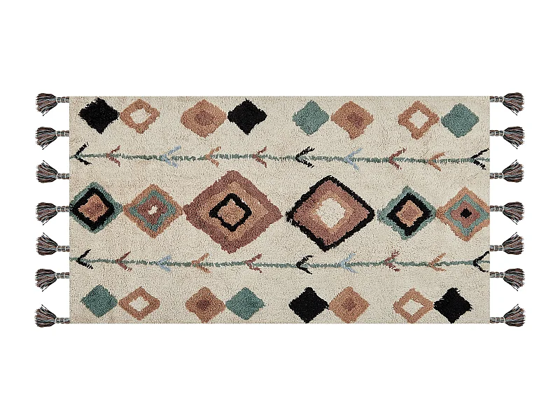Vloerkleed katoen meerkleurig 80 x 150 cm ESKISEHIR