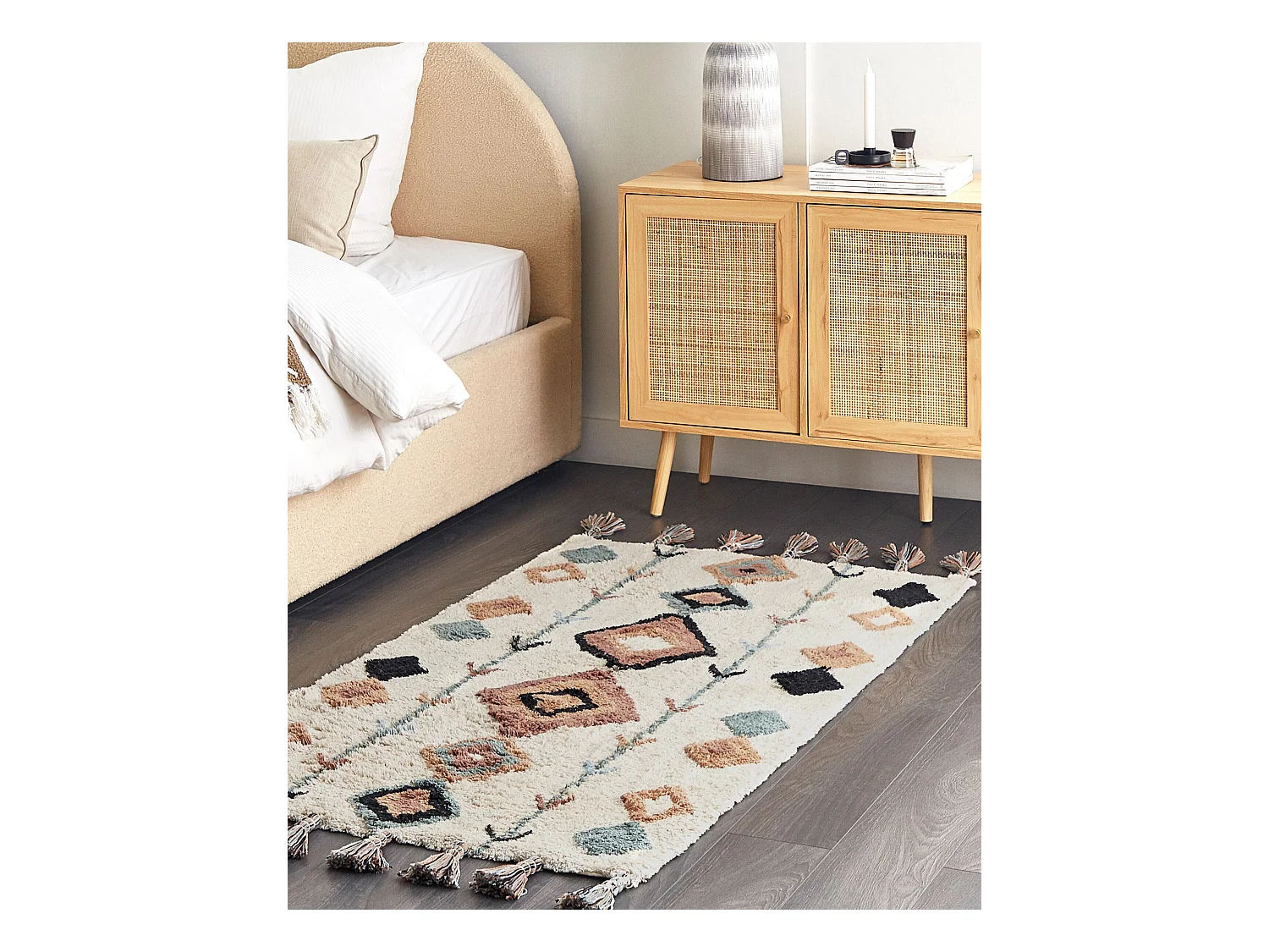 Tapis ESKISEHIR Beige 80 x 150 cm Coton