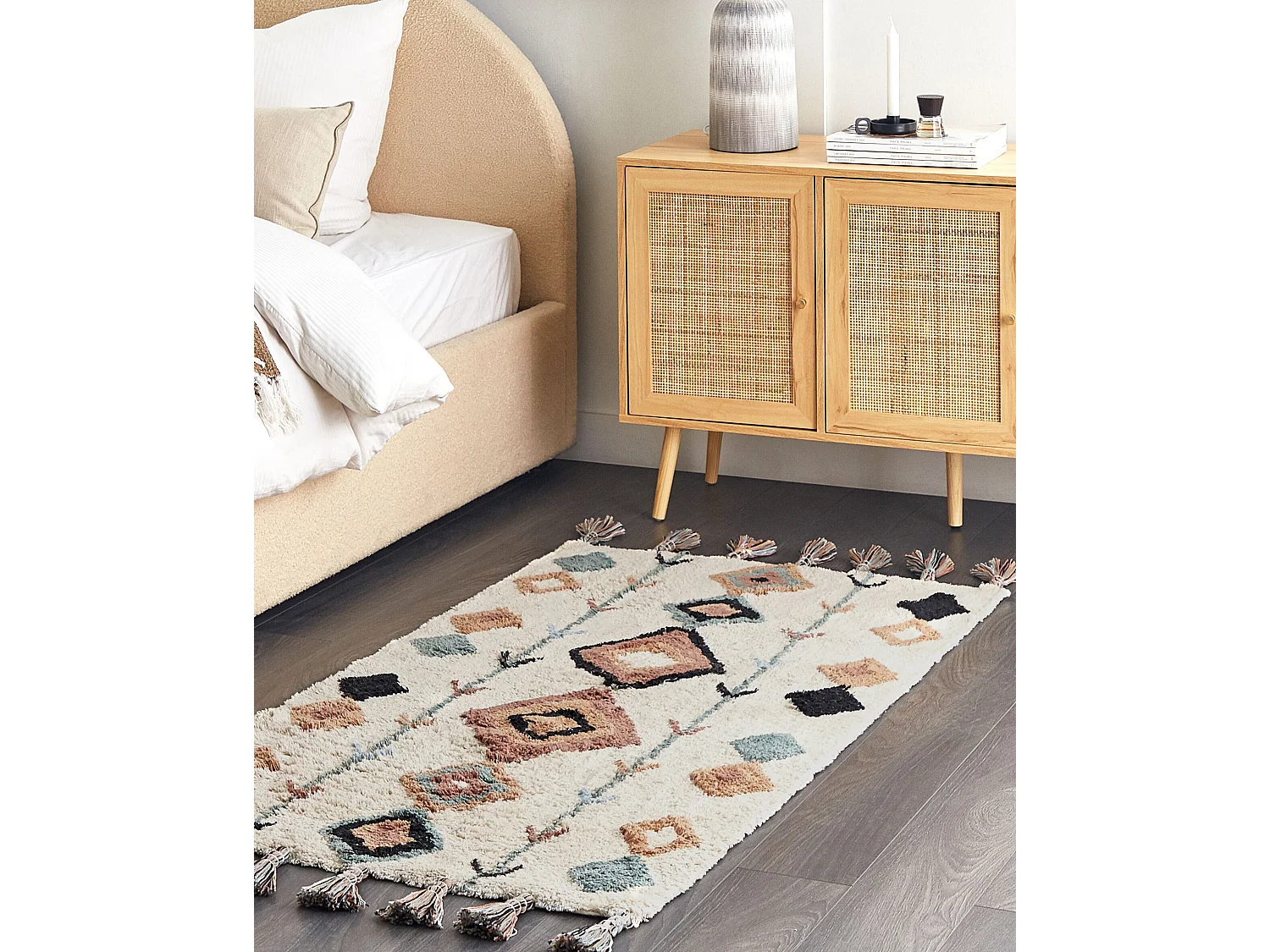 Tapis ESKISEHIR Beige 80 x 150 cm Coton