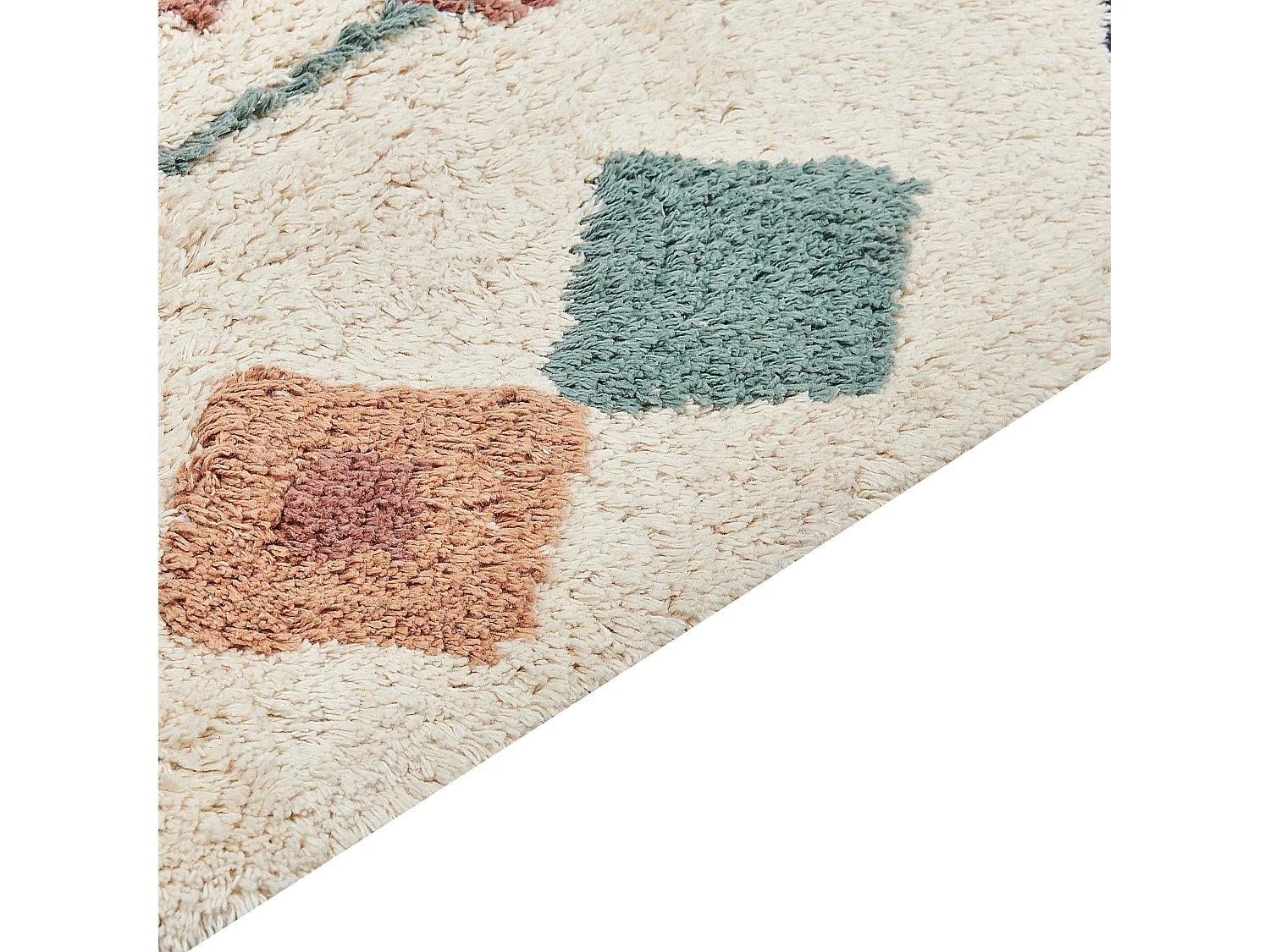 Rug ESKISEHIR Beige 80 x 150 cm Cotton