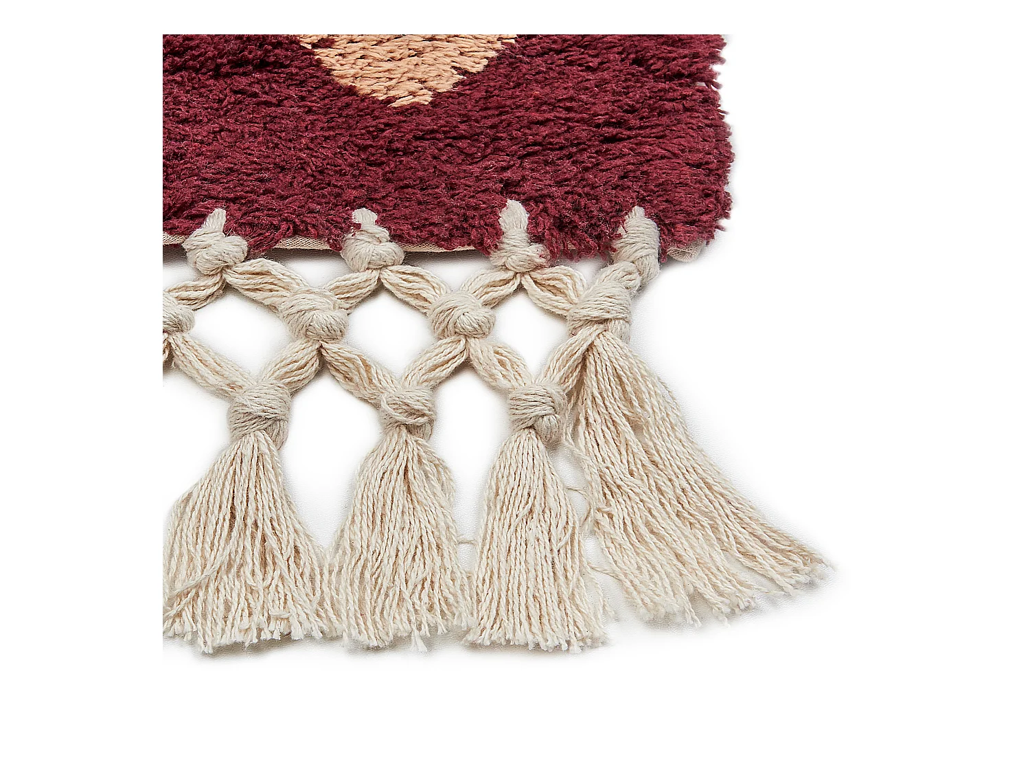 Vloerkleed katoen rood 160 x 230 cm SIIRT