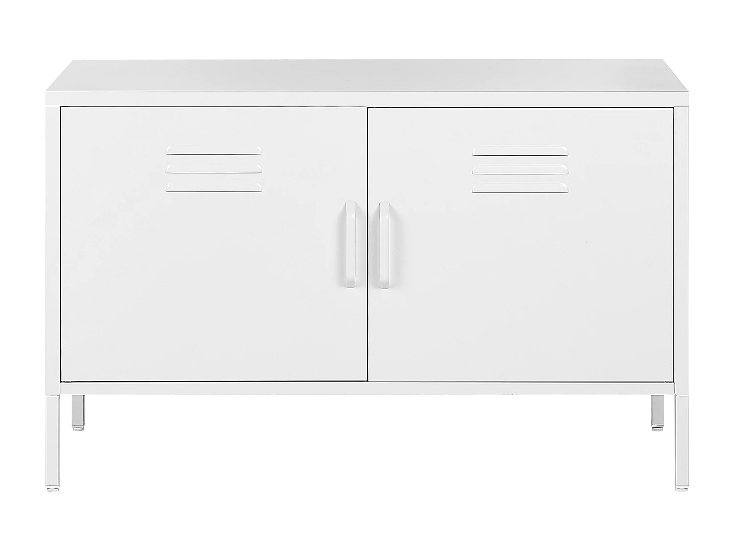 Buffet en métal blanc à 2 portes URIA