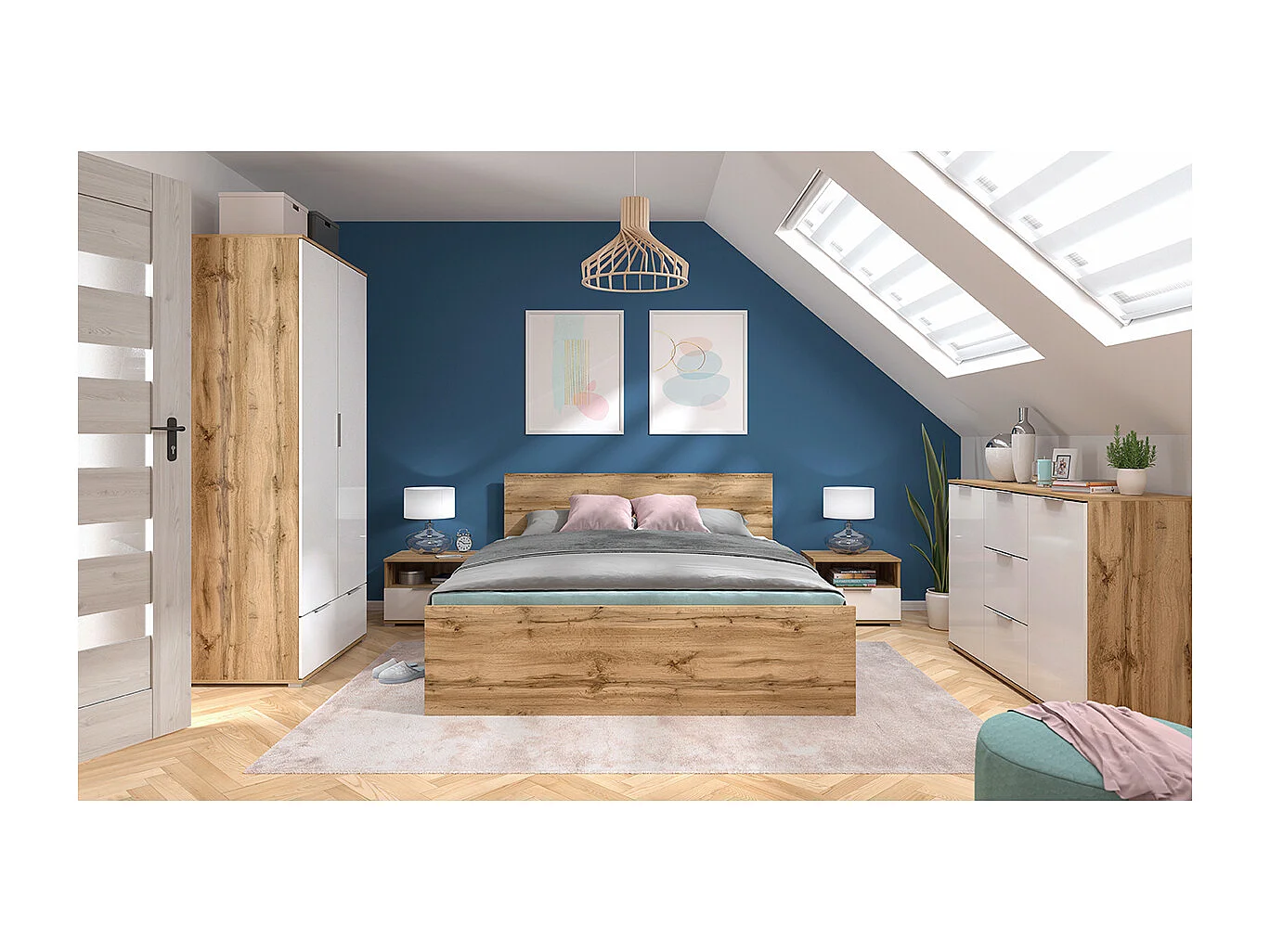 Cama 160x200 Selma Madera
