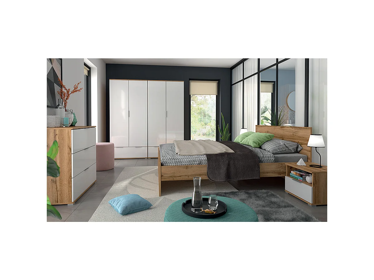 Selma 160x200 Wooden Bed