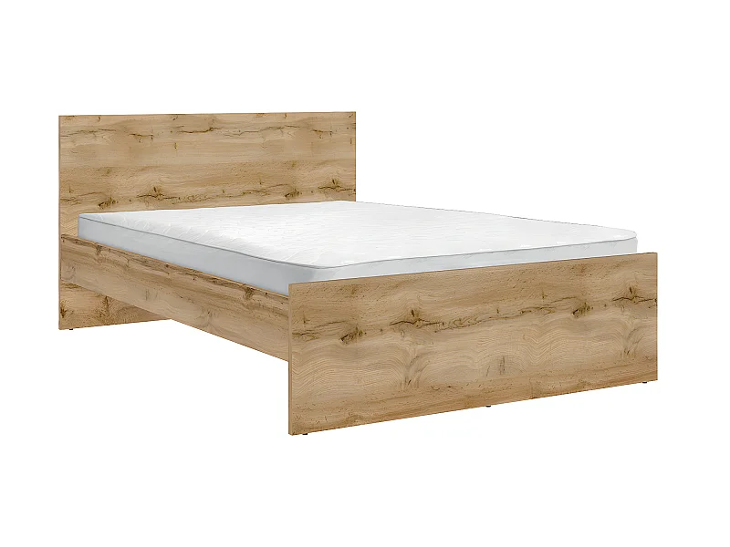 Cama de casal Selma madeira 140x200