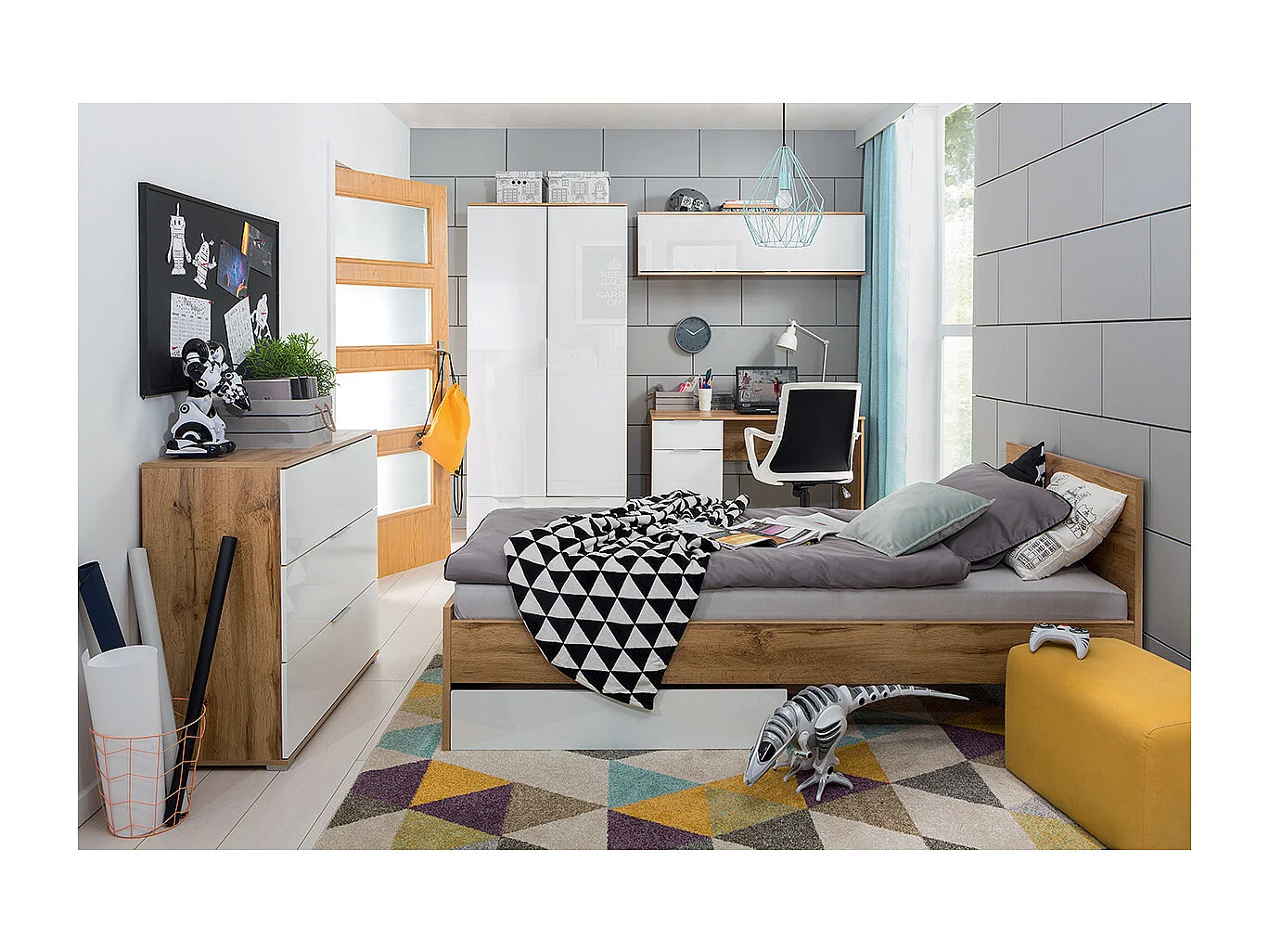 Lit 140x200 Selma Bois