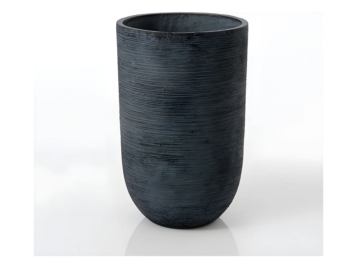 Cache-pot Kelowna 55 cm gris foncé