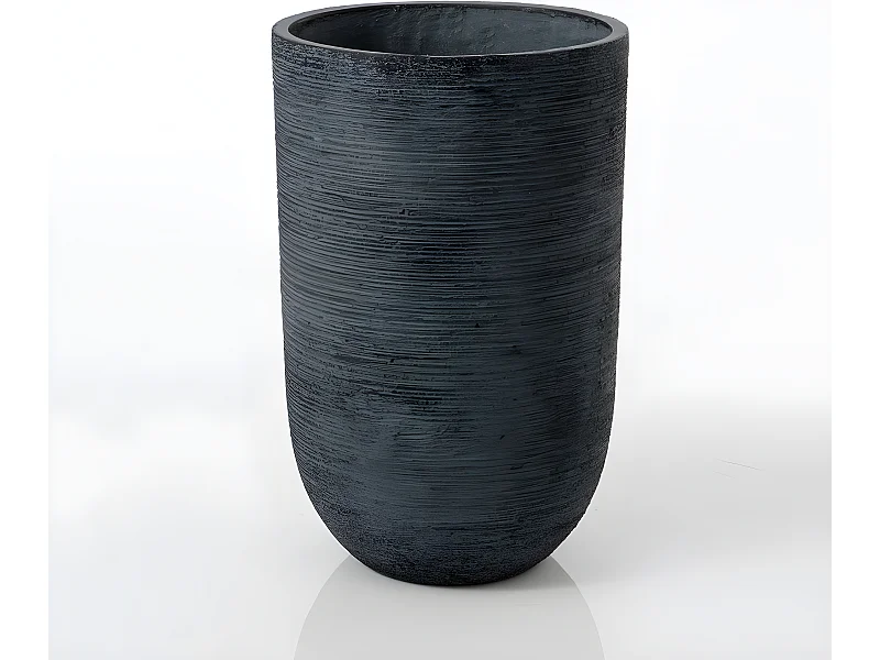 Cache-pot Kelowna 55 cm gris foncé