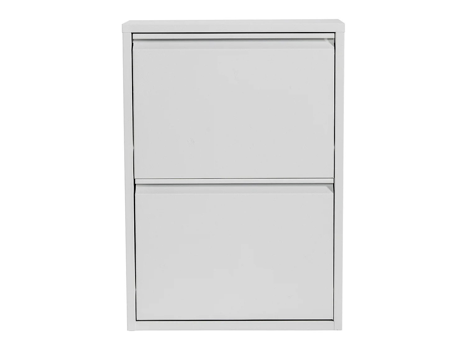 Meuble à chaussures Sokndal à 2 tiroirs inclinables blanc [en.casa]