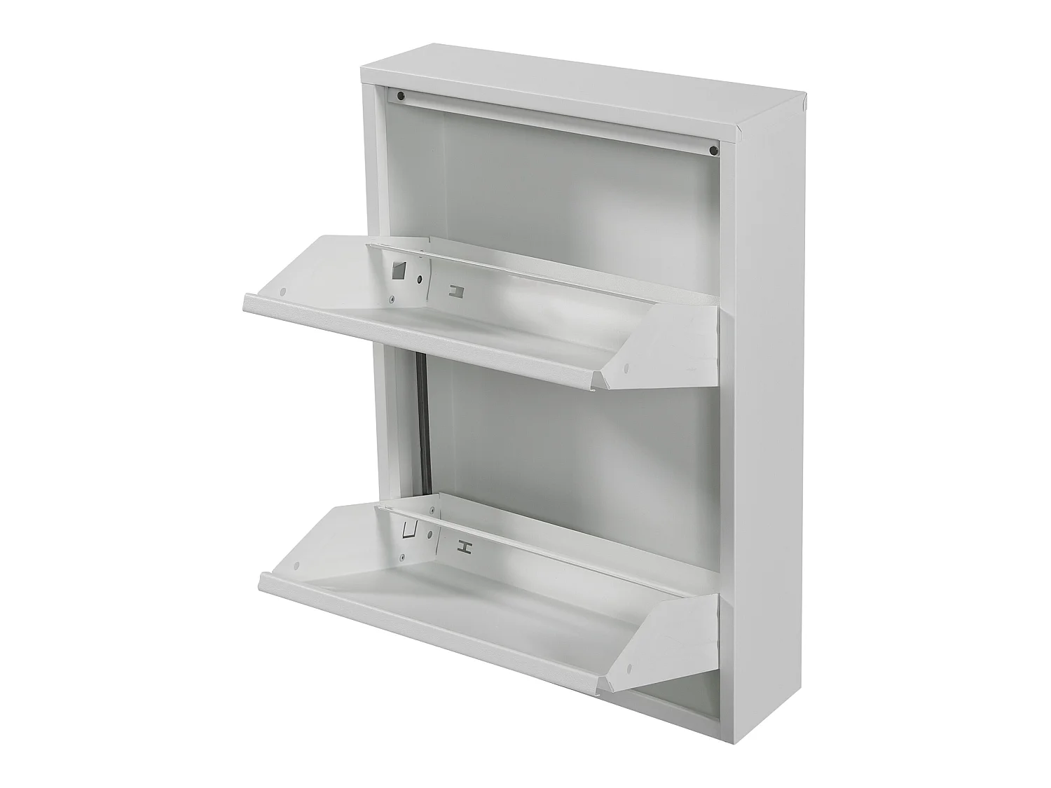 Meuble à chaussures Sokndal à 2 tiroirs inclinables blanc [en.casa]