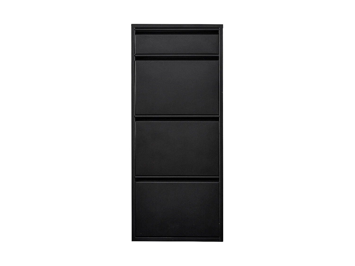 Meuble à chaussures Sokndal à 4 tiroirs inclinables noir [en.casa]