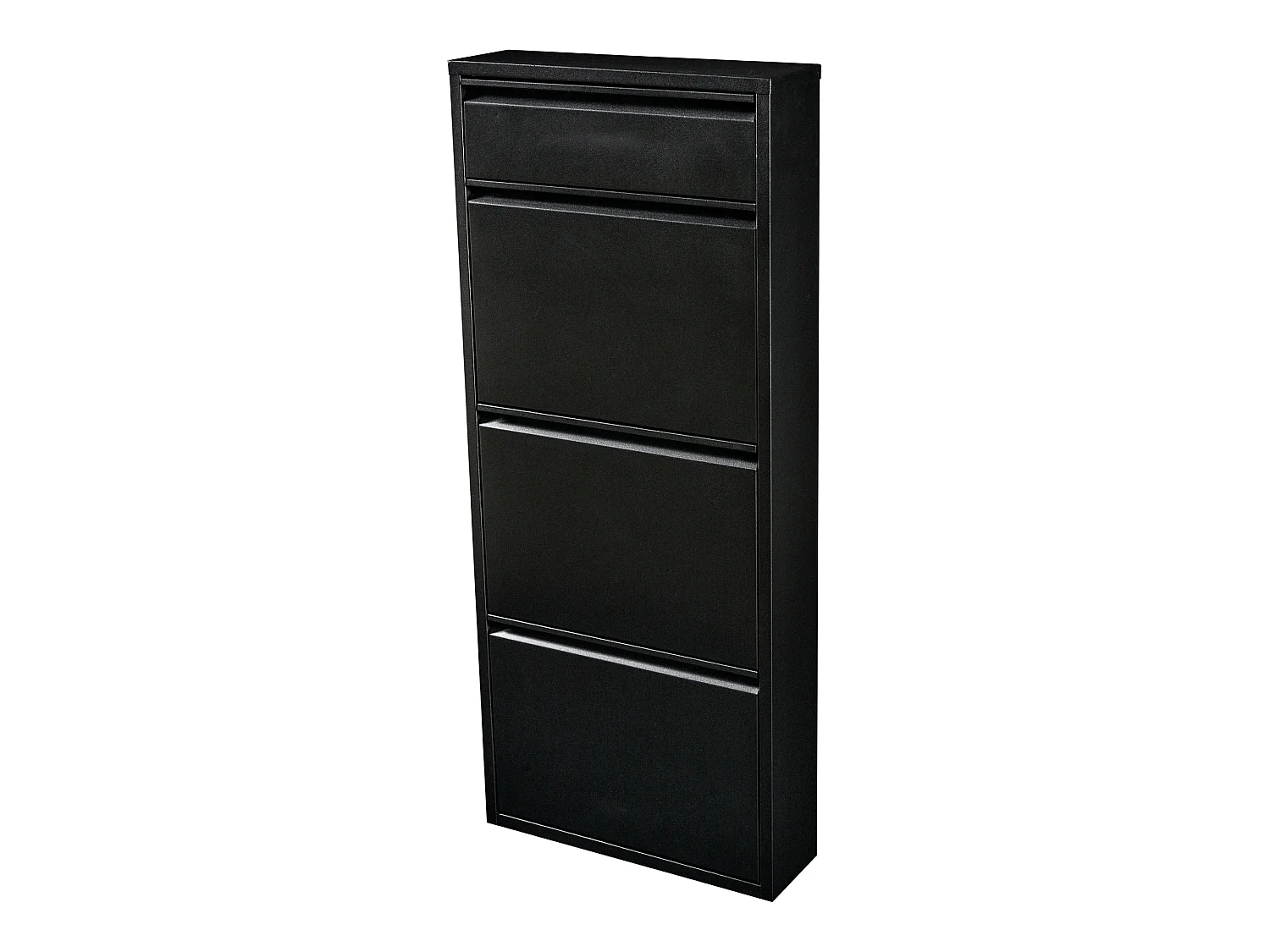 Meuble à chaussures Sokndal à 4 tiroirs inclinables noir [en.casa]