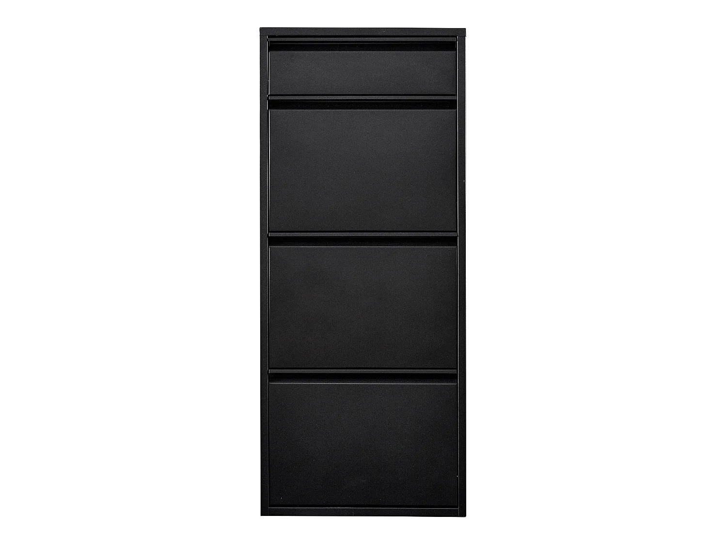 Meuble à chaussures Sokndal à 4 tiroirs inclinables noir [en.casa]