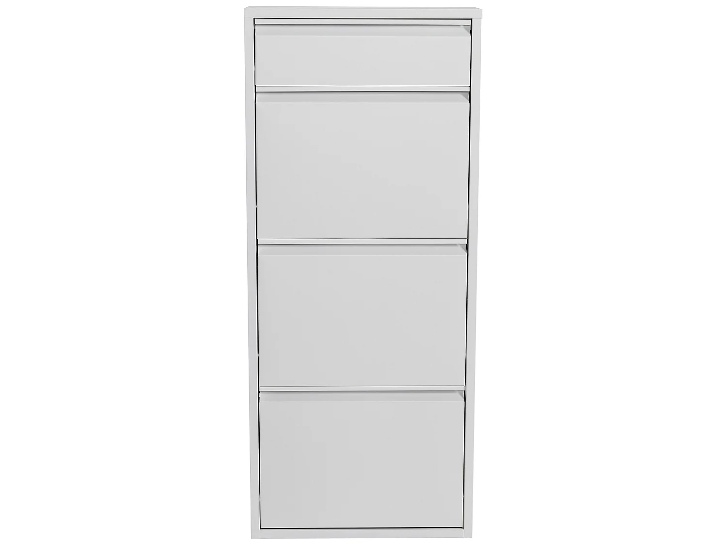 Meuble à chaussures Sokndal à 4 tiroirs inclinables blanc [en.casa]