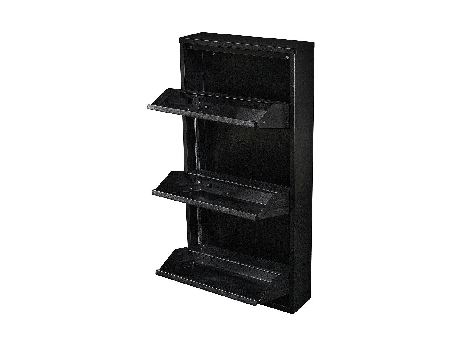 Meuble à chaussures Sokndal à 3 tiroirs inclinables noir [en.casa]