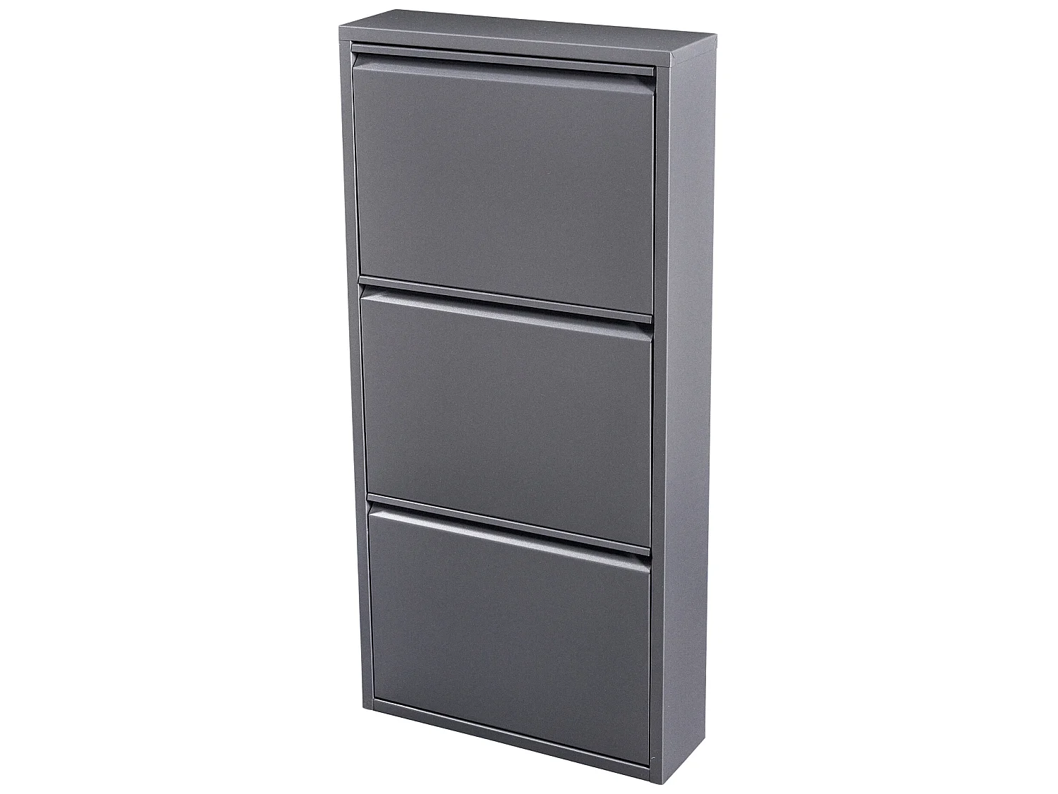 Meuble à chaussures Sokndal à 3 tiroirs inclinables gris [en.casa]