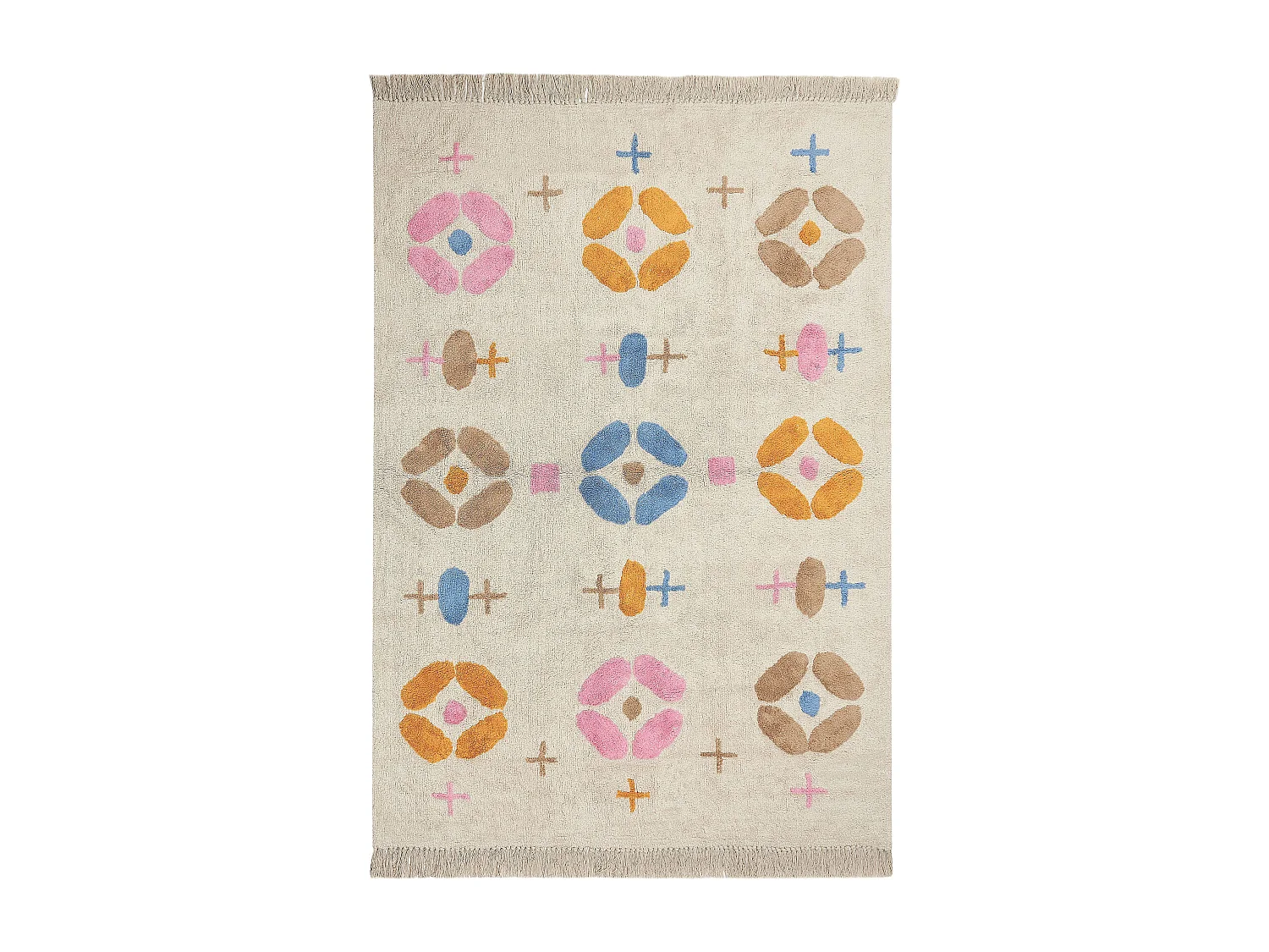 Tapis en coton multicolore 160 x 230 cm DARAN