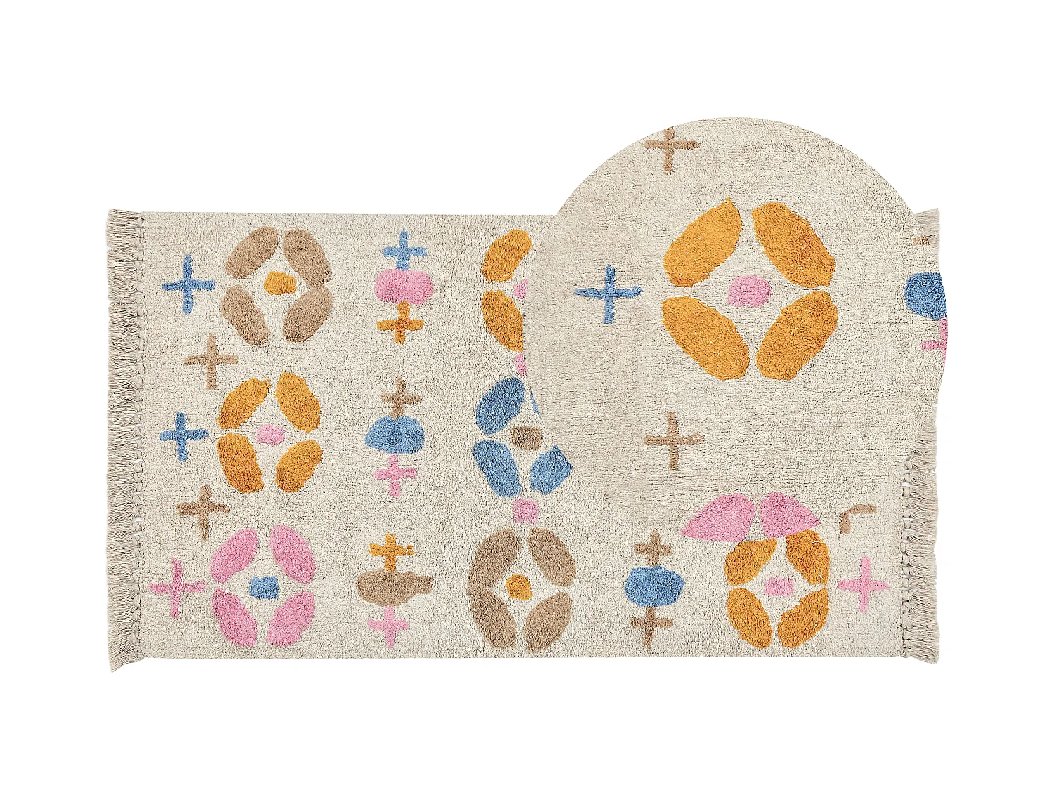 Tapis enfant DARAN Multicolore 80 x 150 cm Coton