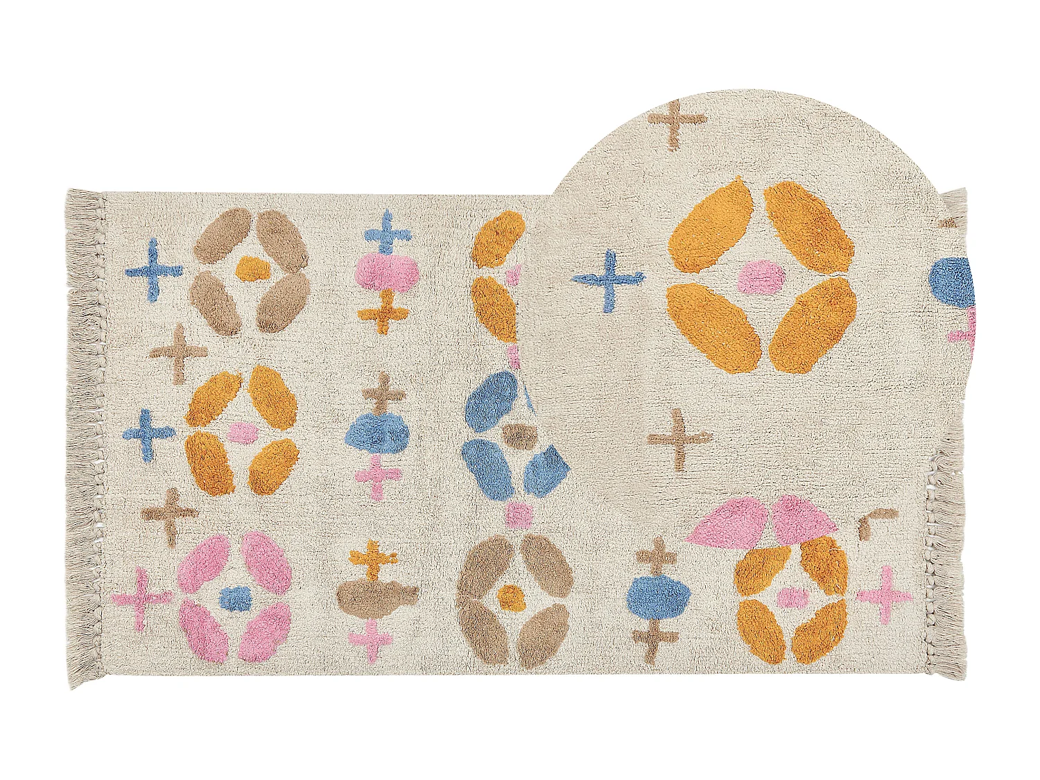 Tapis enfant DARAN Multicolore 80 x 150 cm Coton