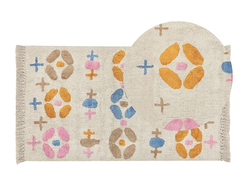 Tapis enfant DARAN Multicolore 80 x 150 cm Coton
