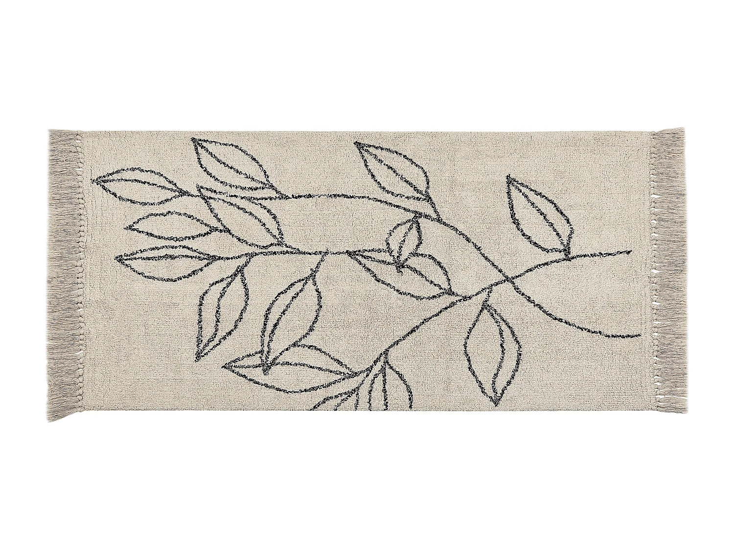 Tapis SAZLI Beige 80 x 150 cm Coton