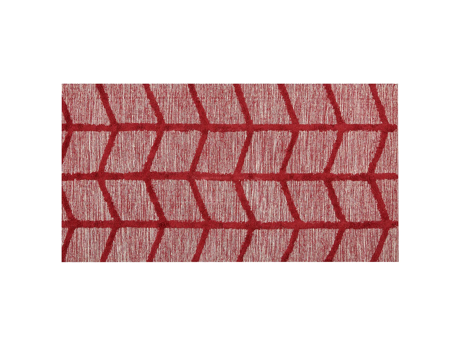 Tapis en coton rouge 80 x 150 cm SIVAS