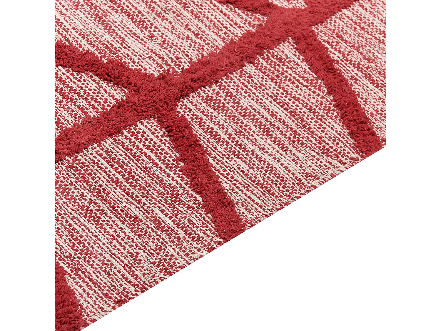 Tapis en coton rouge 80 x 150 cm SIVAS