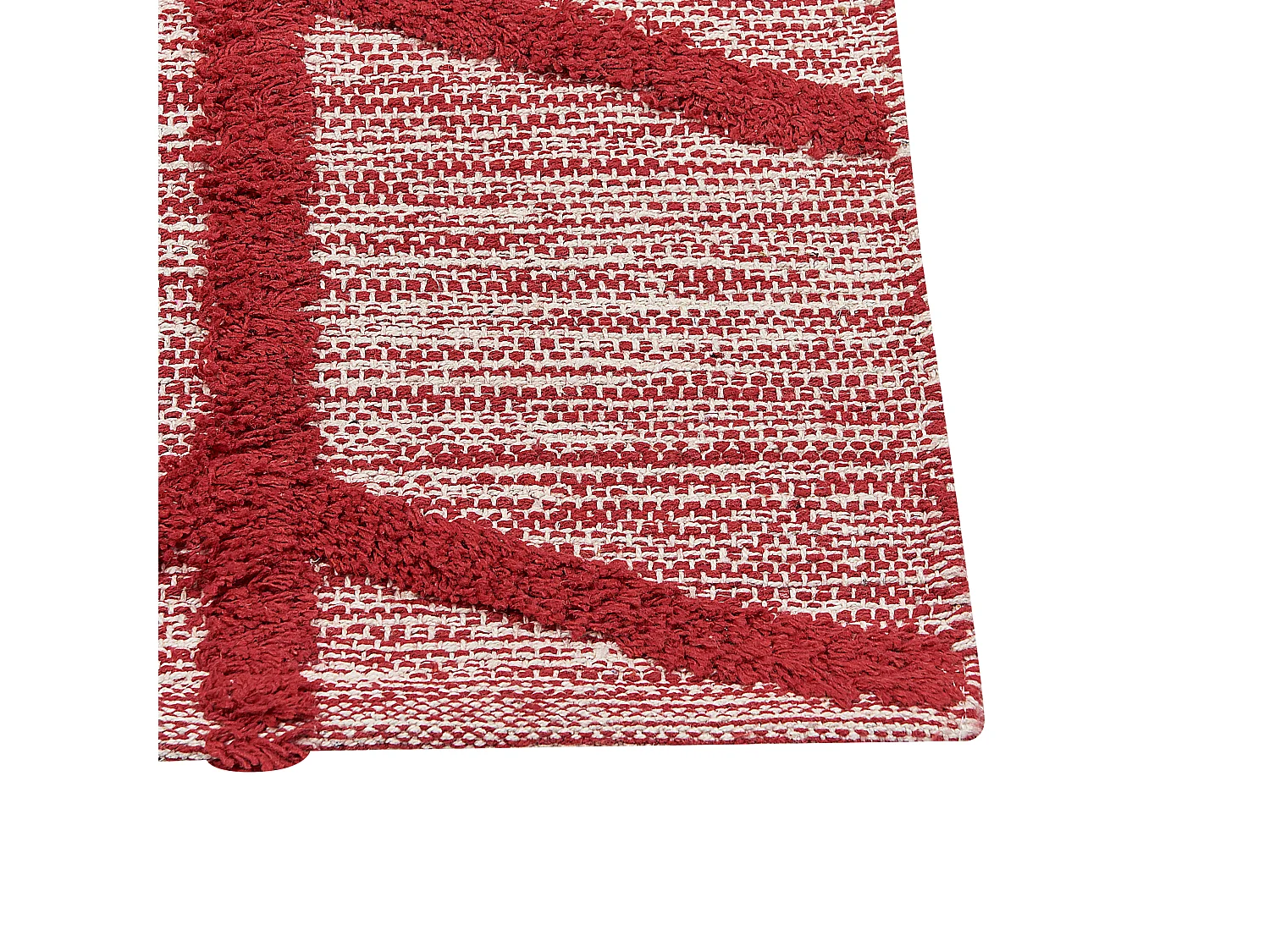 Tapis en coton rouge 80 x 150 cm SIVAS