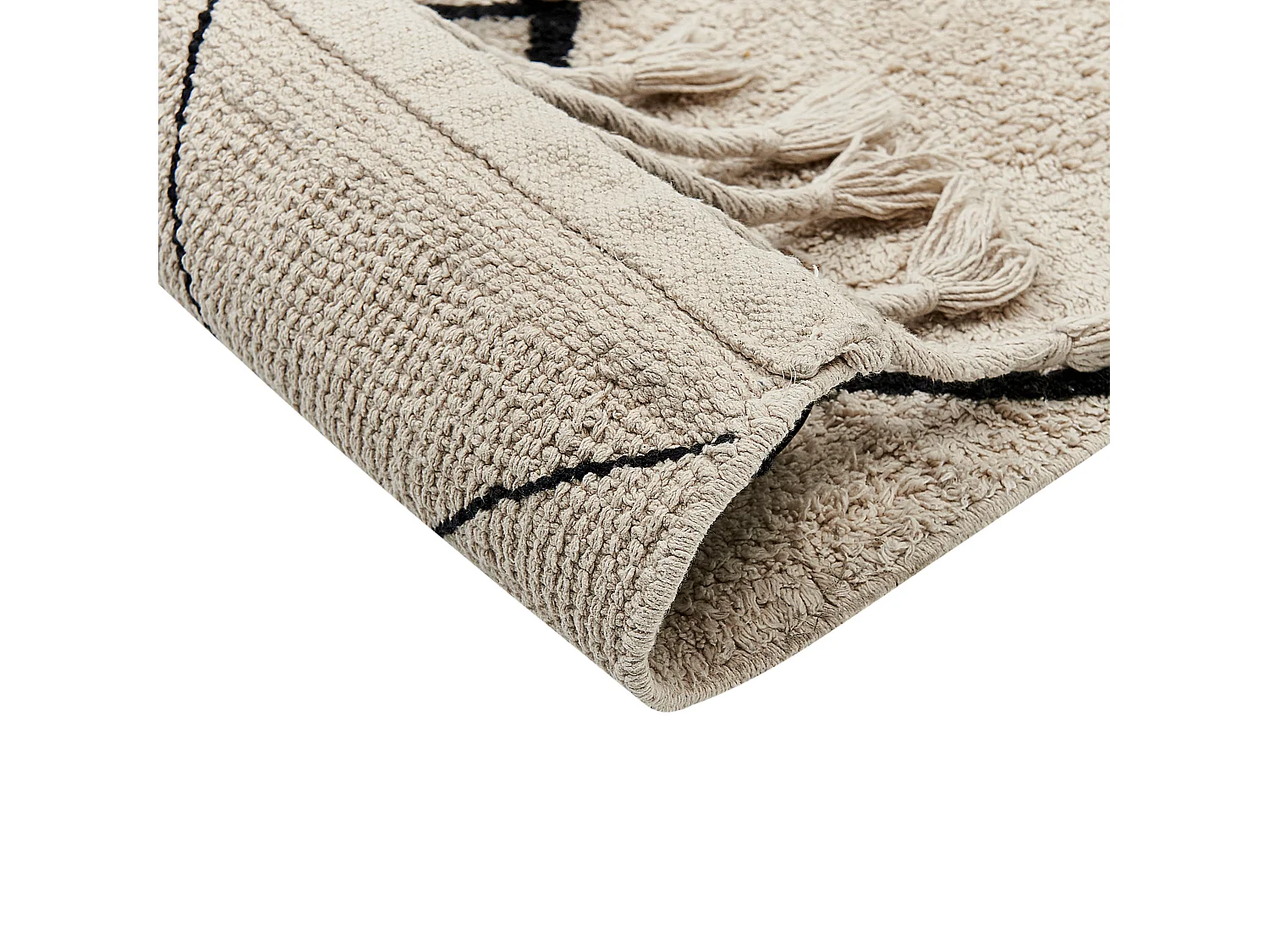 Tapis ERLER Beige clair 160 x 230 cm Coton