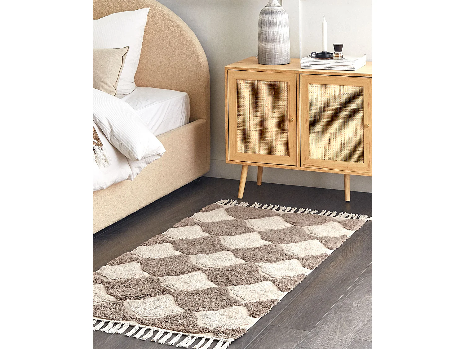 Tapis SINOP Beige 80 x 150 cm Coton