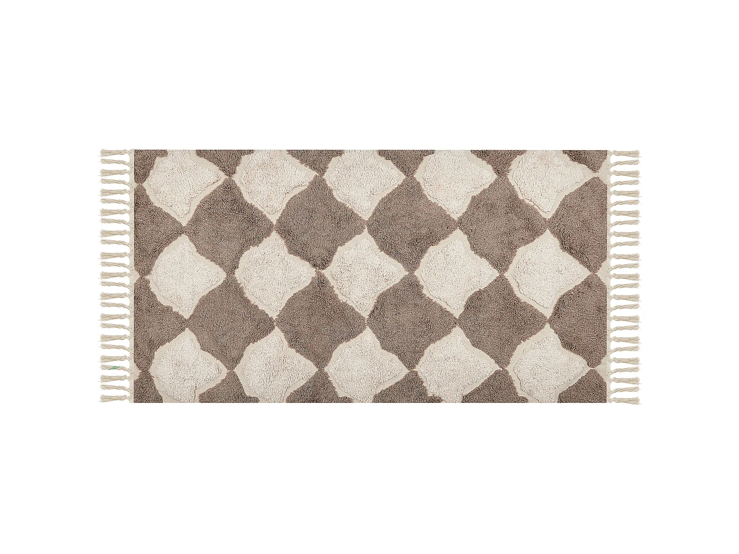Vloerkleed katoen bruin/beige 80 x 150 cm SINOP