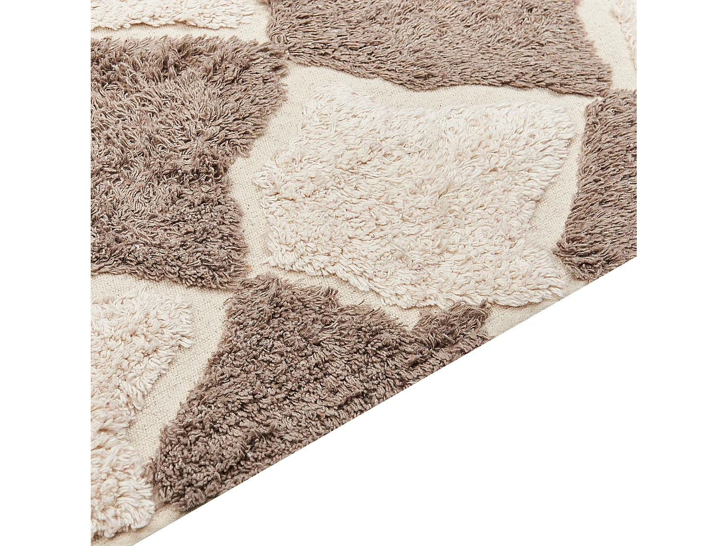 Vloerkleed katoen bruin/beige 80 x 150 cm SINOP