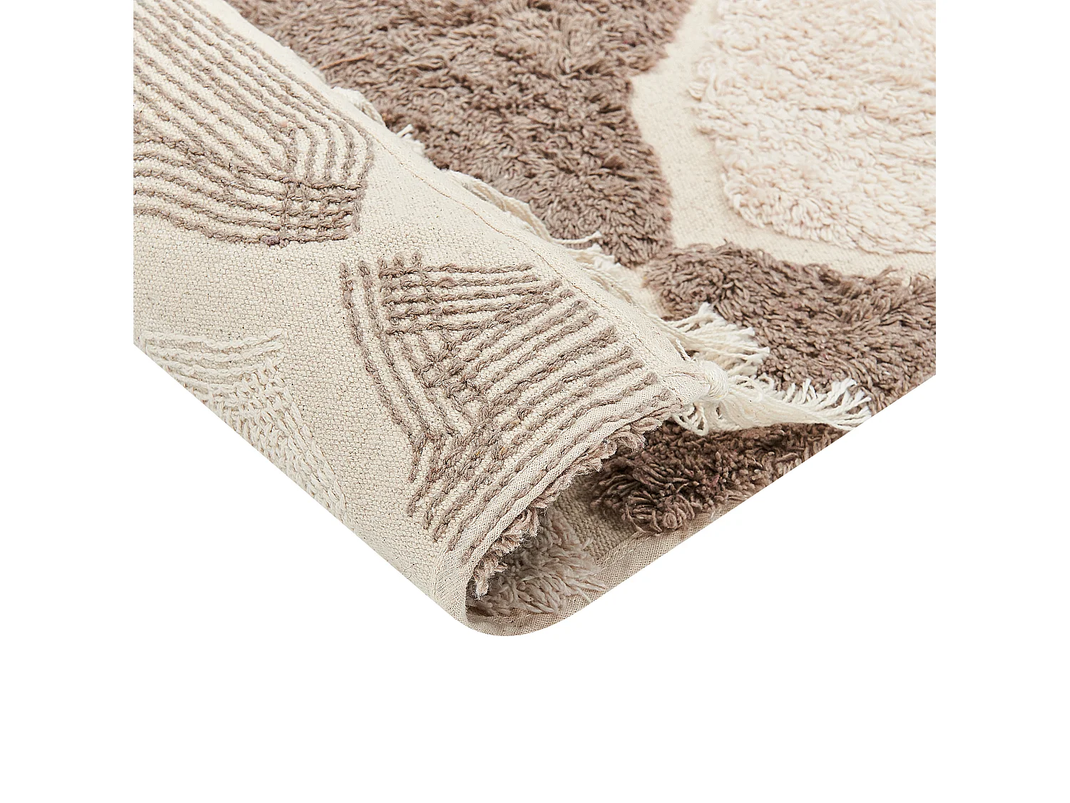 Vloerkleed katoen bruin/beige 80 x 150 cm SINOP