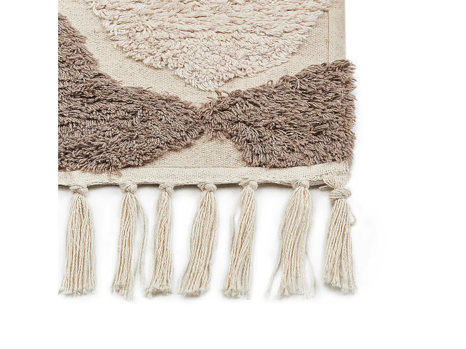 Vloerkleed katoen bruin/beige 80 x 150 cm SINOP
