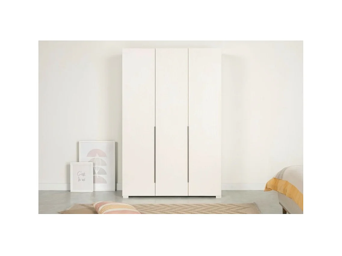 Armoire LUKE blanc 135x52x200 cm
