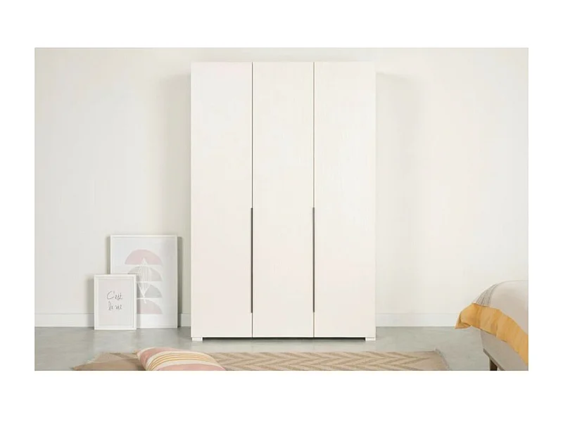 Armoire LUKE blanc 135x52x200 cm