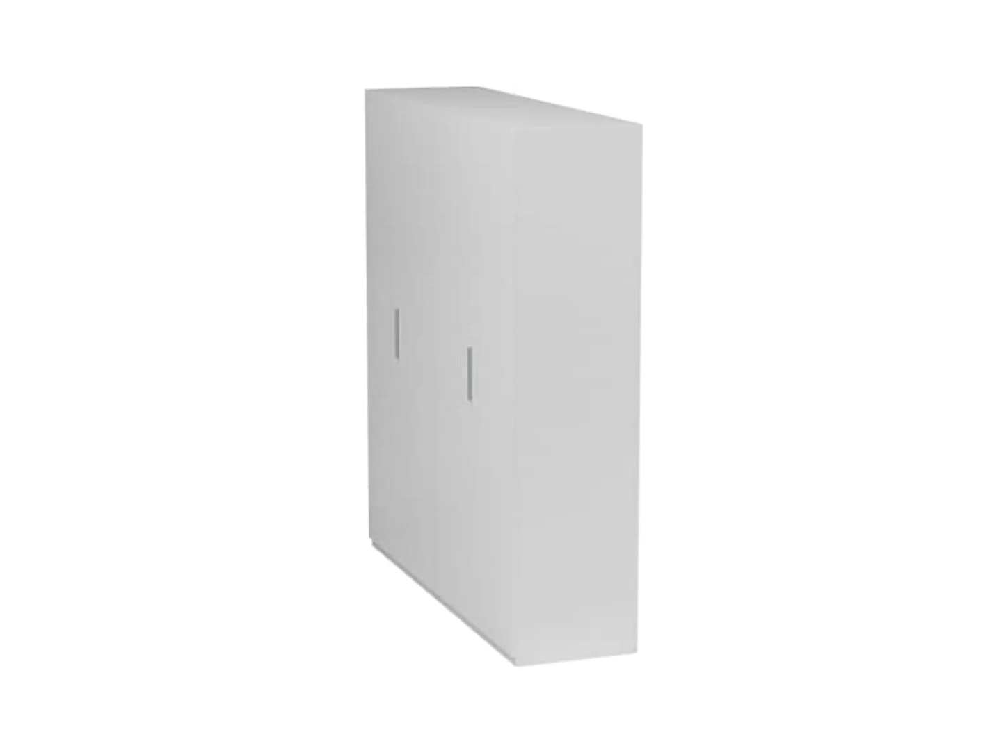 Armario Max 4 puertas abatibles blanco brillo 200x180x52 cm