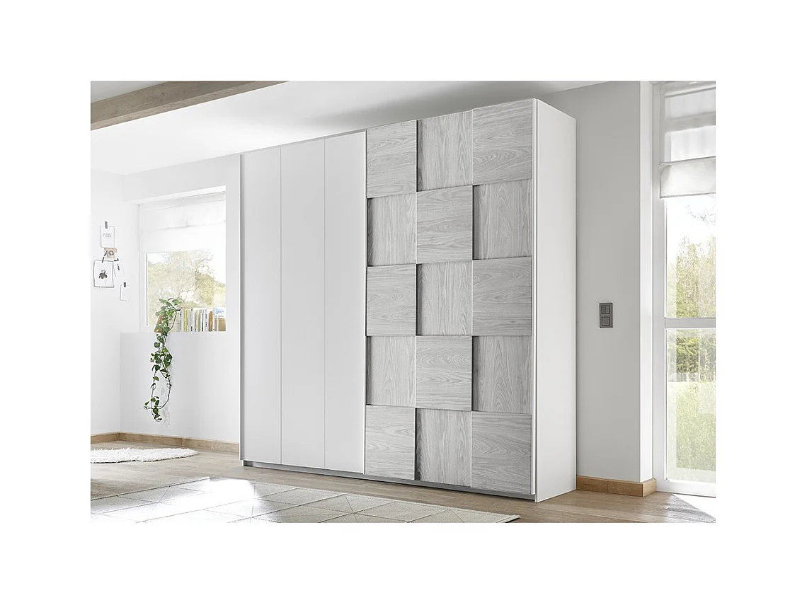 Armoire SATORI gris 179x205x57 cm