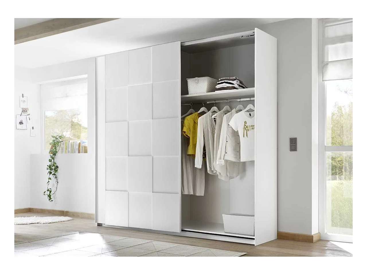 Armoire SATORI gris 179x205x57 cm