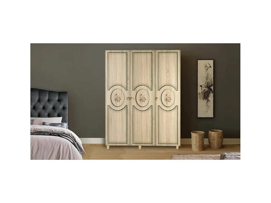 Armoire FLEUR CHÊNE 135 x 52 x 192 CM