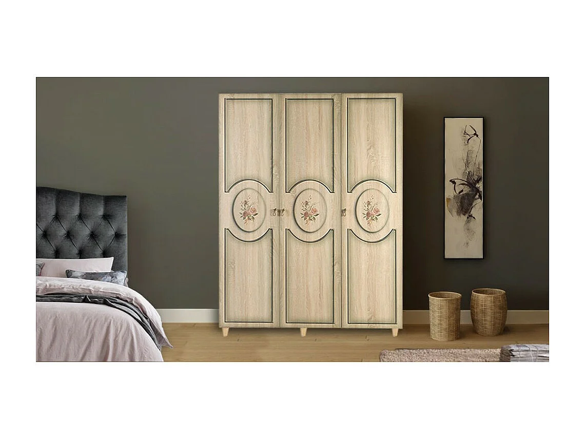Armoire FLEUR CHÊNE 135 x 52 x 192 CM