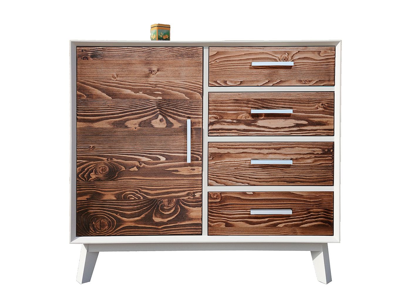 Buffet Bas En Bois Massif - Style Bahut, 180 Cm, Couleur Marron