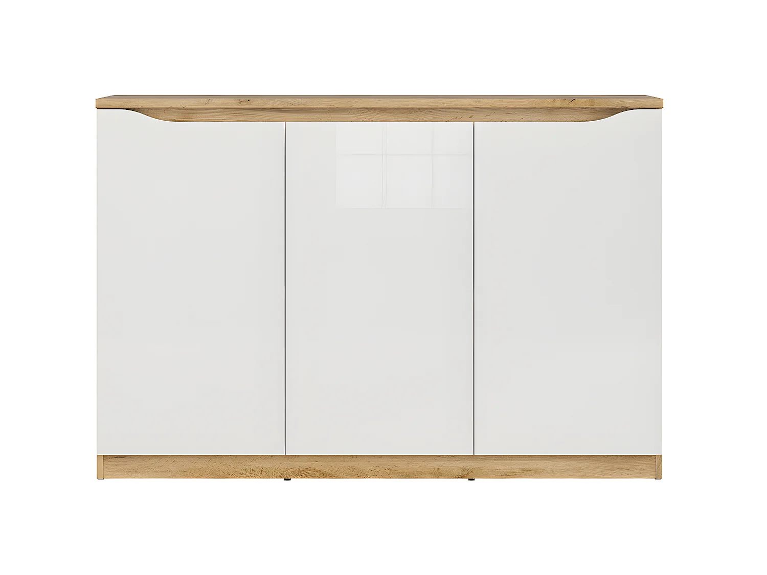 Buffet 3 ante June bianco e marrone 92cm