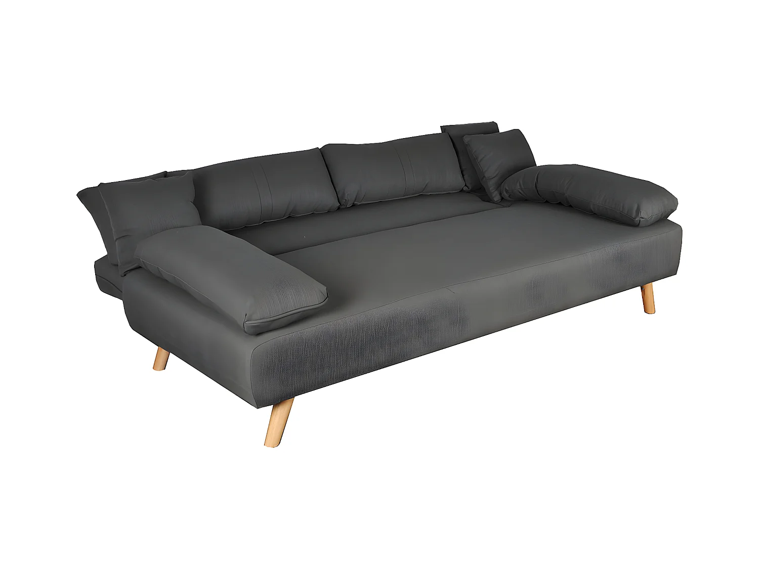 Canapé convertible TROMSO / Gris chiné